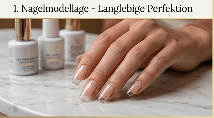 Nagelmodellage  Mit Gel- oder Acrylnägeln schaffen wir langlebige und perfekt geformte Nägel für jeden Anlass