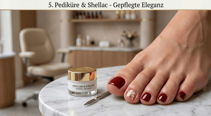 Pediküre & Shellac  Gepflegte Füße bis in die Spitzen